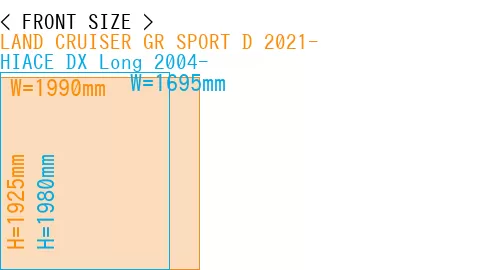 #LAND CRUISER GR SPORT D 2021- + HIACE DX Long 2004-